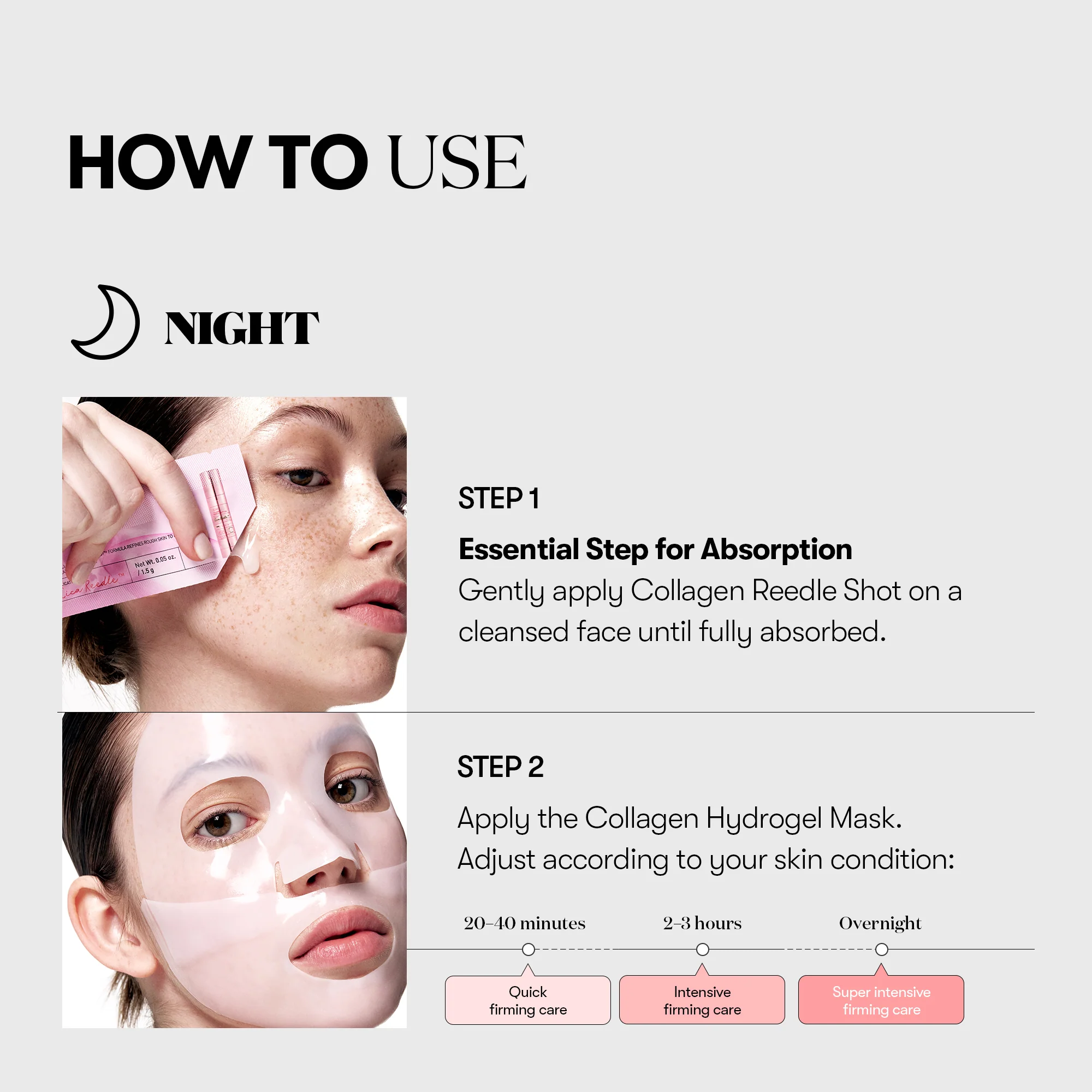 Collagen Reedle Shot 100 2 Step Hydrogel Mask 4ea - Image 4