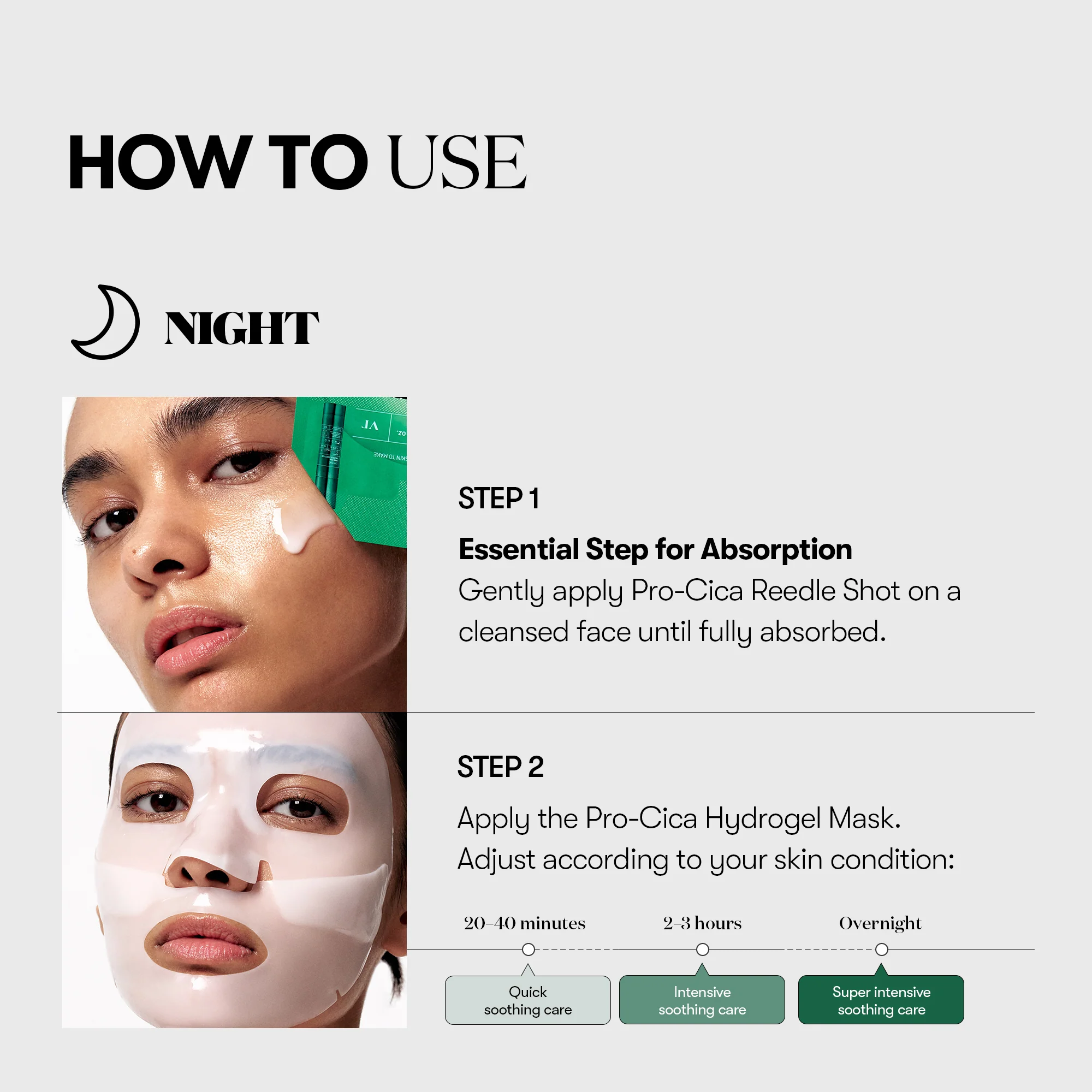 Pro Cica Reedle Shot 100 2 Step Hydrogel Mask 4ea - Image 4